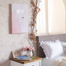 발루아 LED 시계용 액자+LED벽시계 액자, 2.우먼 + 24cm LED벽시계