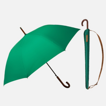 마켓그리니 튼튼한 곡자 클래식 장우산 초록우산