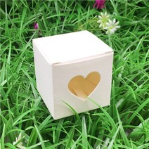 수납 박스다채로운 종이 상자 빈 선물 포장 수 제 저장소 심장 컨테이너 향수 초콜릿 10 개/몫, 03 white_01 5x5x5cm