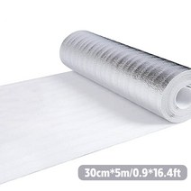 열반사 단열재 은박 벽 결로방지 외벽 5/10m 라디에이터 반사 필름 단열 알루미늄 호일 홈 장식, [03] 30cm X 5m