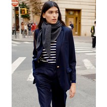 [바네사브루노] [[22FW]] VIJA2F210N3 다크네이비 울 싱글 자켓