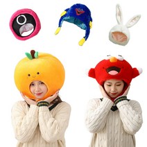 인생네컷 셀프 스튜디오 토끼 동물 모자, 05귤모자