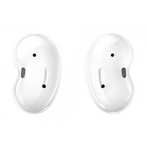 Samsung Galaxy Buds Live 노이즈 캔슬링 (ANC) 기능이있는 무선 블루투스 헤드폰 편안한 착용감 오래가는 배터리 흰색, 단일