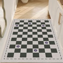 폴라도레 DIY 현관 코일매트 북유럽 발판 베란다 아파트 발코니 바닥매트, 2.80x120센치, 15.플라워포인트체크_그린