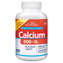 21세기 센츄리 굴껍질 성분 칼슘 500mg 비타민D3 200IU 타블렛 400정 21st Century Calcium 400Tablets, 상세내용참조, 없음, 성인남녀공용