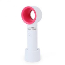 소형히터 블레이드리스 휴대용 핸드 헬드 선풍기 미니 USB 충전 플로어 스탠딩 냉각팬 조용한 바람 학, 01 white