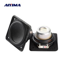AIYIMA 2Pcs 2인치 MINI 스피커 52mm 4옴 5W 홈시어터 풀레인지 스피커 네오디뮴 듀얼 마그네틱 고무엣지 라우드