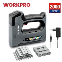 전기타카총 workpro 6 in1 3.6v 헤비 듀티 스테이플 건 충전식 무선 1세트, 협력사, EU 플러그