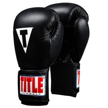 타이틀 클래식 천연가죽 복싱글러브 / 권투 킥복싱 MMA, 블랙, 1개
