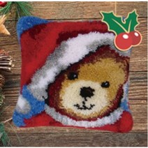 보람창고 스킬 자수 래치훅 패키지 DIY 세트 [국내당일발송], 45.크리스마스 베어