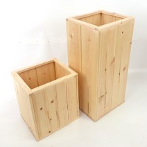 원목 휴지통 높고 깊은 나무상자 10t, 나무상자HI-26x24x52cm, 1개