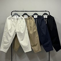 맨스토리 빅사이즈 M-XL 남자 여름 린넨스판 와이드 벌룬 통배기 밴딩팬츠