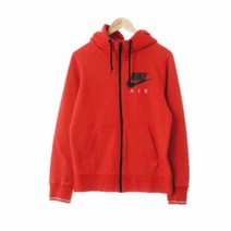 나이키스포츠 레드 면 후드집업 남자 S 7839