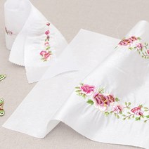 35-297 양귀비 소매깃수 자수장식 HDS-64-H 한복용자수장식, 1개