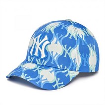 MLB 아가일 모노그램 스트럭쳐 볼캡 NY L.Cobalt Blue