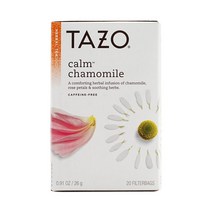 Tazo 허브 티 캄 카모마일 카페인 프리 20 필터 백, 1개