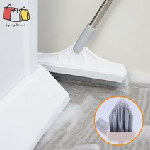 비엠비 모서리 깔끔 V컷팅 틈새 청소솔 브러쉬 욕실 화장실 베란다 바닥 타일 줄눈 롱밀대, 카키색