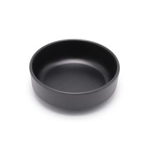 고급 검정 멜라민 앞접시 찬기 사각 업소용 식당용 고기집 그릇 접시, 3. 빅원형찬기 2호