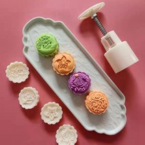 약과틀 만들기놀이 다식틀 약식틀 도구 떡도장 나무 다식판 떡틀, 50g 【로맨틱 네뷸라】꽃 네 조각