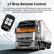 LF Bros 디젤 에어 히터 LCD 손잡이 스위치가 있는 자동차 트럭 지게차 창고용 원격 제어 24V 주차 5KW, 한개옵션0