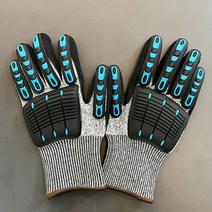 산업용 안전장갑 작업용 충격완화 절단 베임 방지 장갑, L