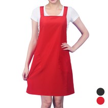 DAE48 꽃집 카페 식당 행사 공방 원피스 X형 앞치마, DAE48 검정M