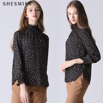[쉬즈미스] 스모킹 플라워프린트 블라우스 (택가격138000원)