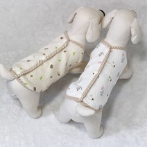 강아지조끼 수면조끼 오가닉, 아기부엉이 White
