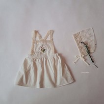 슈크림 꽃자수에이프런원피스 베베원피스 아기원피스 레이어드원피스 특별한날 베베룩 아기옷