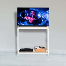 TV장 티비장 거실수납장 800X400X750 2단, 화이트