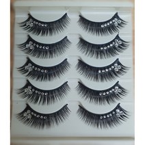 국내배송 속눈썹 반짝이 큐빅속눈썹 예쁜벨리속눈썹 방송댄스 풍성한 속눈썹, 반큐빅속눈썹-백색큐빅