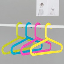 CONEY 유아 키즈 초등학생 어린이옷걸이 10팩, 옐로우