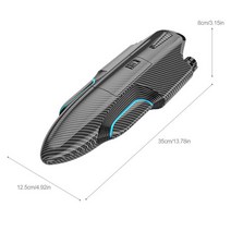 제트보트LED 조명이 있는 RC 모터보트 이중 볼텍스 제트 고속 RC 보트 최대 속도 25 kmh 물 RC 스피드보트, 01 WHITE