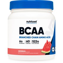 뉴트리코스트 BCAA 수박맛 1개 540g 1서빙 9g 60회분 BCAA Powder [500 GMS] [Watermelon], 워터멜론