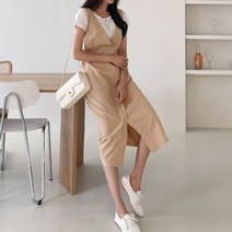 치코엘라ㅡ너브디 뷔스티에 브이랩 원피스