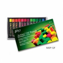 문교 갤러리 원형 오일파스텔(형광)12색