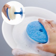 일본 MARNA POCO 마나포코 도넛 수세미 주방스펀지 (컬러), 오렌지 리필