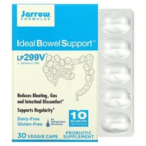 자로우 포뮬러스 Jarrow Formulas 아이디얼 보웰 서포트 100억 LP299V 락토바실러스 플란타룸 30캡슐, 4팩