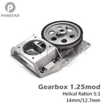 PANSTAR 1.5mod 기어 박스 1.5M 모듈러스 헬리컬 치아 CNC 조각 기계 감속기 풀리 벨트 NEMA34 랙 용, 02 12.7mm, 02 12.7mm