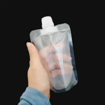 국내산) 주성포장 3중지 스파우트파우치 100ml 50매 /미니사이즈, 15공