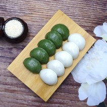 1[이든미] 굳지않는 2색 바람떡 / 흰 바람떡 / 쑥 바람떡, 쑥 바람떡 1kg