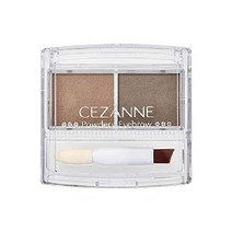 일본 세잔느 Cezanne 파우더리 아이브로우 2.0g 눈썹 파우더 자연스러운 블렌딩, P1 소프트 브라운, 1개