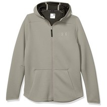 언더 아머 남성용 무브 풀 지퍼 자켓 그린, Small_Gravity Green (388)/Grav