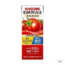 일본 Kagome Tomato Juice No salt added 카고메 무염 토마토 주스 200ml 48팩, tomato juice_48팩