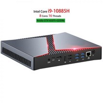 Chatreey-G1 미니 pc 인텔 코어 i5 i7 i9 6 코어 Nvidia GTX1650TI 4G 그래픽 윈도우즈 11 리눅스 게임용 데스크탑 컴퓨터 DDR4, i7 10875H GTX1650Ti, EU, 8G 512G SSD 1TB HDD