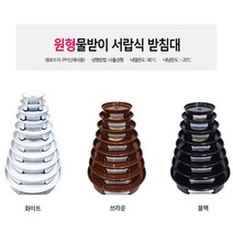 화분받침대 원형 서랍식 물받이 받침대 11가지 크기 3가지 색상, 백색