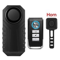 자전거 도난 경보기 방수 오토바이 전기 보안 안티 분실 무선 원격 제어 진동 감지기, c, C