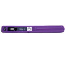 스캔기 필름 스캐너 새로운 iscan 휴대용 핸드헬드 a4 900dpi 홈 비즈니스용 usb 무선 사진 사진 영수증 스캔 지원 jpgpdf, 보라색