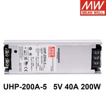 파워뱅크200a MEAN WELL UHP-200A-5 5V 40A 200W 만찬 얇은 스위칭 전원 공급 간판 디스플레이/채널/TV 벽/, 01 UHP-200A-5
