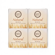 해피바스 순한 비누 90gx4P 해피바스비누 오트밀 쌀 라이스 호텔 모텔 기숙사 게스트하우스, 상세페이지 참조